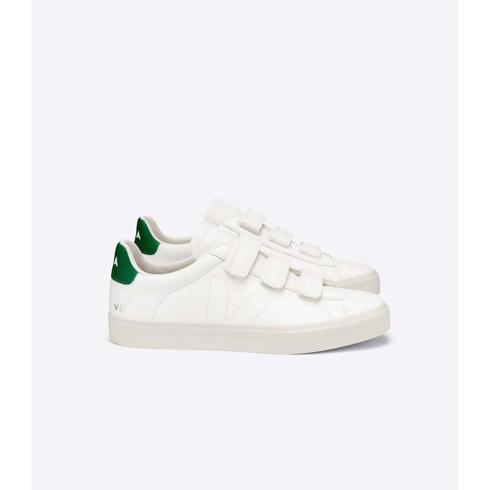 White/Green Men\'s Veja RECIFE CHROMEFREE Shoes | AU 199CTV